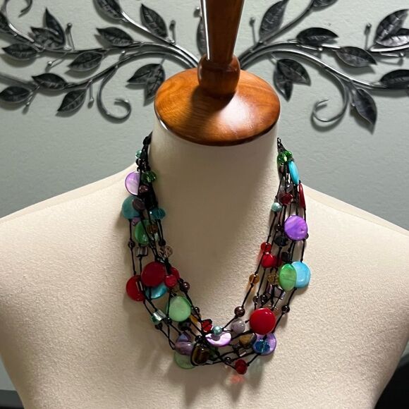 Premier Designs Jewelry - Premier Designs “Spectrum” Multicolor Beaded Necklace #PDNK2
